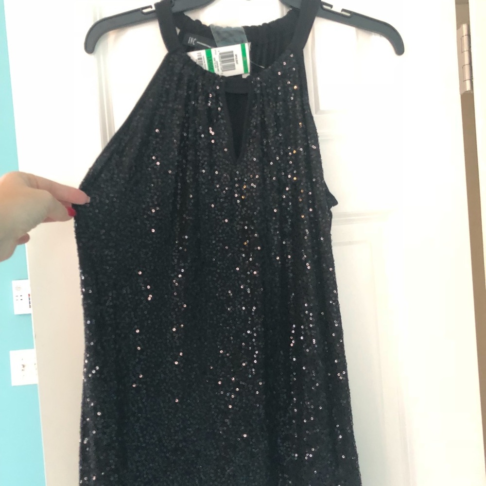 INC sequined top